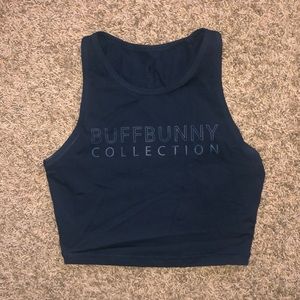 OG buffbunny aurora crop navy